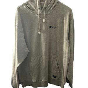Men/Women Champion Reverse Weave Hoodie - Light Gray - Size Large